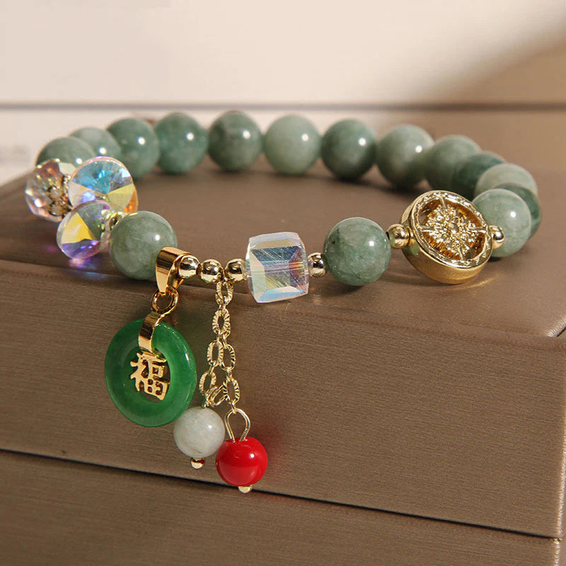 FREE Today: Blessing Good Luck Fu Character Charm Healing Bracelet
