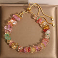 Buddha Stones Various Gravel Crystals White Crystal Blue Crystal Protection Bracelet