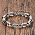 Buddha Stones Chain Chunky Braided Strengthen Cuban Bracelet