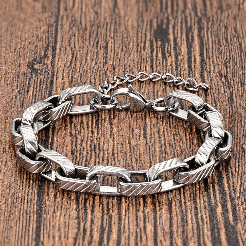 Buddha Stones Chain Chunky Braided Strengthen Cuban Bracelet