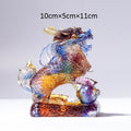 Buddha Stones Feng Shui Kirin Handmade Liuli Crystal Art Piece Fortune Home Office Decoration