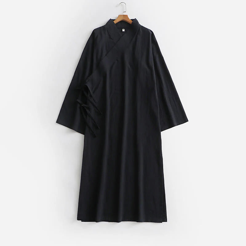 Buddha Stones Wudang Traditional Tai Chi Martial Arts Ceremony Long Sleeve Men's Taoist Long Robe