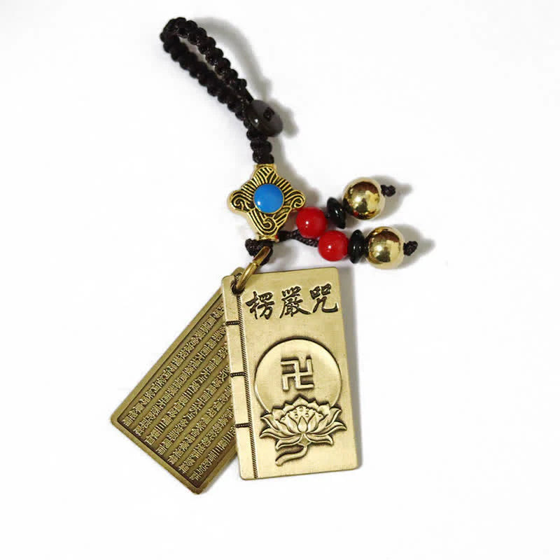 Buddha Stones Feng Shui Yin Yang Bagua Wenchang Pen Pagoda Prayer Wheel Keychain