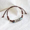 Buddha Stones Tibet Ceramic Bead Wealth String Bracelet