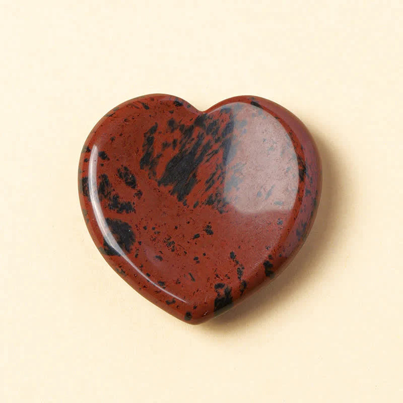 FREE Today: Positive and Motivation Heart Worry Stone Opal Rose Quartz Crystal Decor 4*4*0.7cm