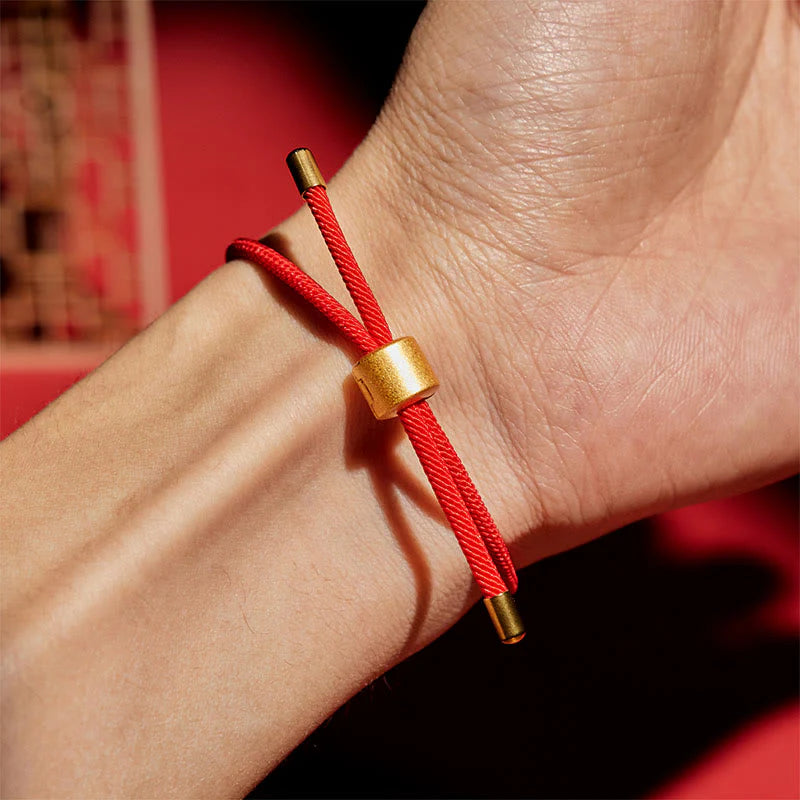 Buddha Stones Lucky Red String Bracelet