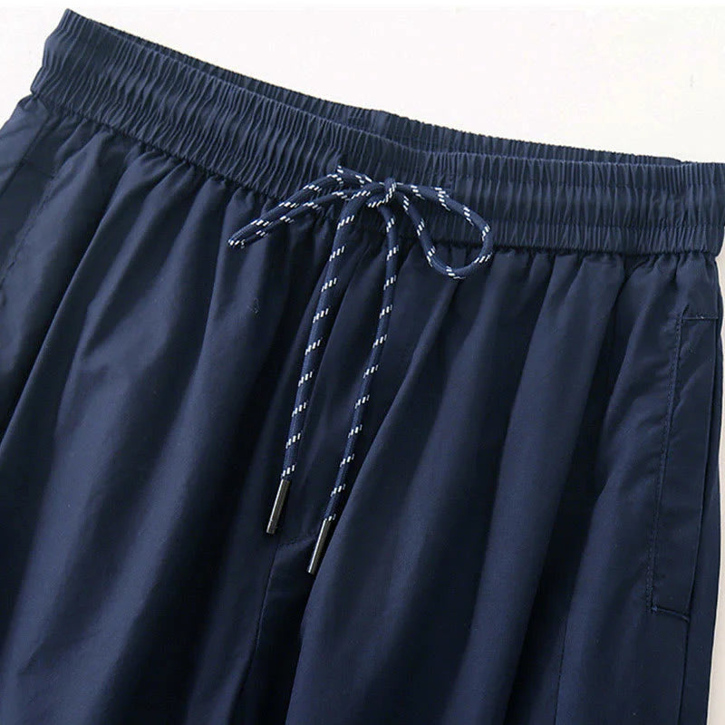Buddha Stones Plain High Waist Pleats Design Women's Harem Pants With Pockets
