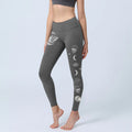 Buddha Stones Moon Moth Skull Design Gym Leggings Women's Yoga Pants