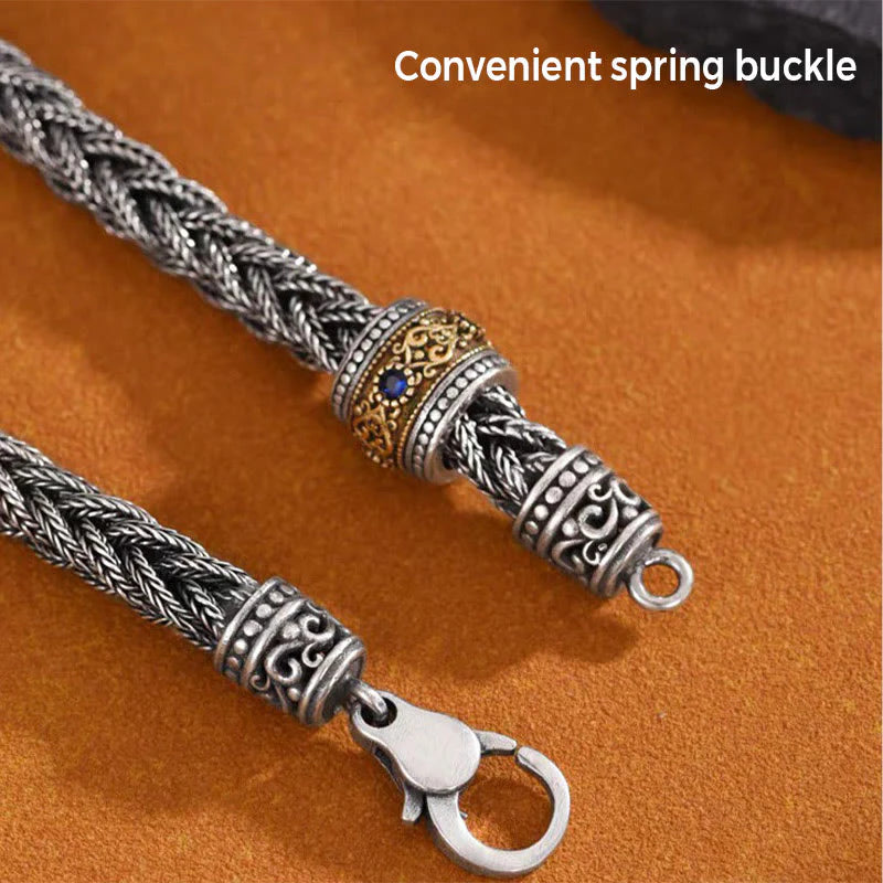 Buddha Stones Tibetan Twisted Design Copper Wealth Buckle Rotatable Bracelet (Extra 35% Off | USE CODE: FS35)