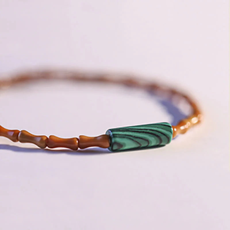 Buddha Stones Ultra-fine Olive Pit Peace Bracelet