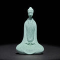 Buddha Stones Meditation Buddha Statue Sandstone Home Figure Desk Decoration 6*4.5*9.5cm