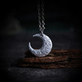 Buddha Stones 999 Sterling Silver Moon Balance Necklace Pendant