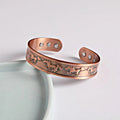 Buddha Stones Year Of The Horse Copper Open Self Care Cuff Bracelet Bangle
