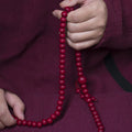 Buddha Stones 108 Mala Beads Natural Abelia Biflora Wood Protection Bracelet