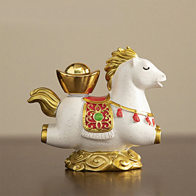 Buddha Stones Chinese Zodiac Year Of The Horse Fu Character Prosperity Home Decoration