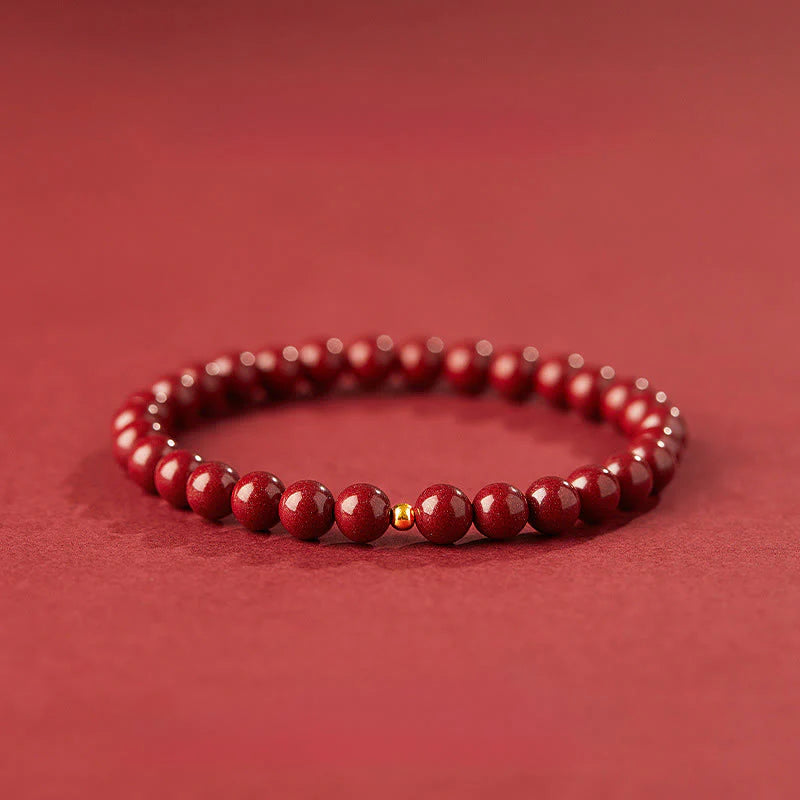 Buddha Stones Wishing Protection and Energy Cinnabar Bracelet Includes Gift Message Card