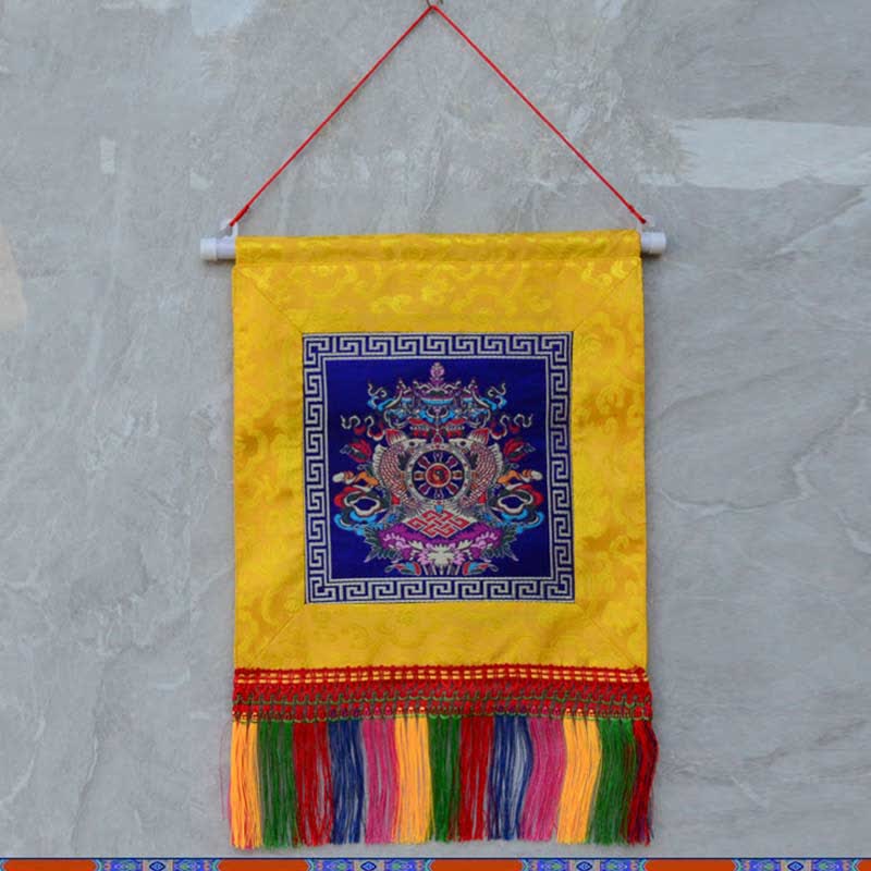 Buddha Stones Vajra Auspicious Symbols Spiritual Power Wall Art