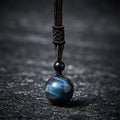 Buddha Stones Tiger's Eye Silver Sheen Obsidian Gold Sheen Obsidian Rainbow Obsidian Positive Necklace Pendant