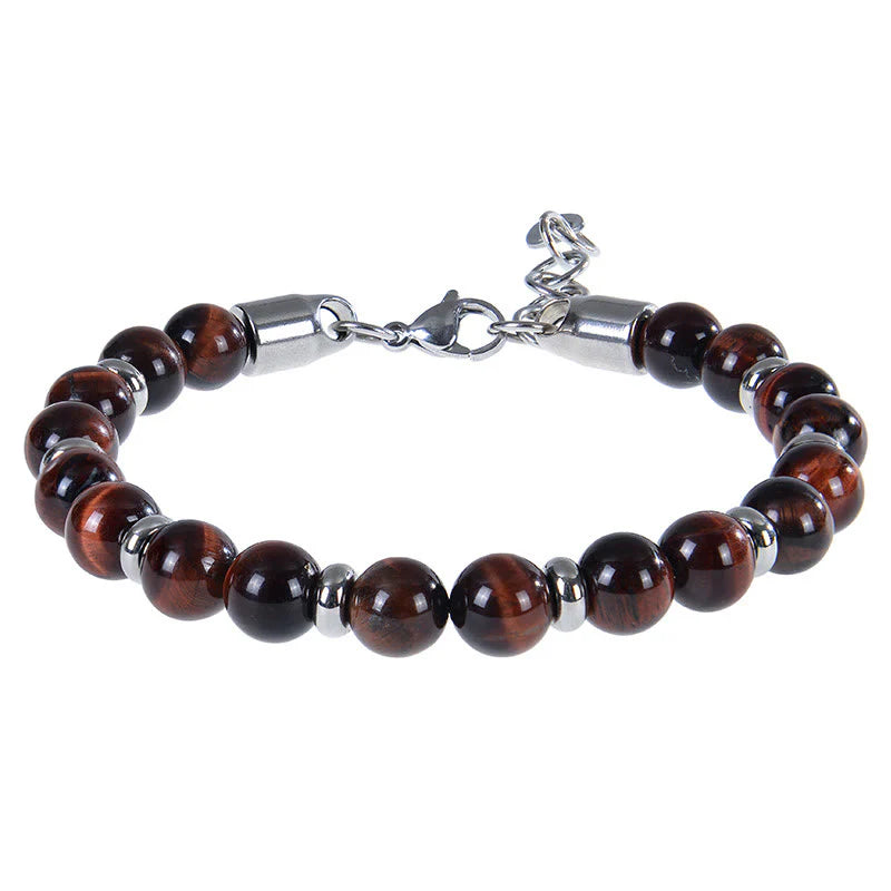 Buddha Stones Tiger Eye Various Natural Stone Beads Protection Bracelet