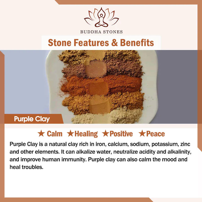 Buddha Stones Tibetan Elephant Purple Clay Backflow Smoke Fountain Peace Healing Incense Burner Decoration