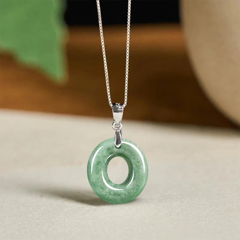 Buddha Stones May You Find Your Own Meaning Natural A-Z Letter Jade Titanium Steel Chain Necklace Includes Gift Message Card