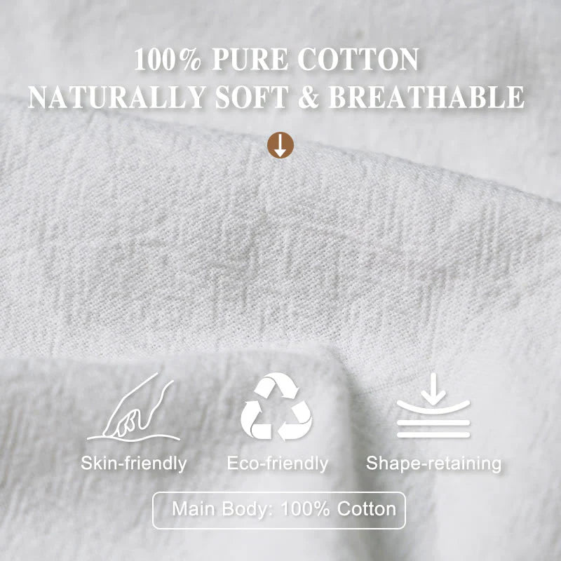 Buddha Stones Pure Cotton Casual Flower Vine Leaves Pattern Women's Elastic Waist Harem Pants