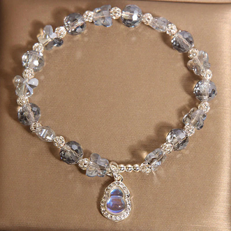 Buddha Stones Butterfly Gourd Amethyst Citrine Labradorite Balance Bracelet
