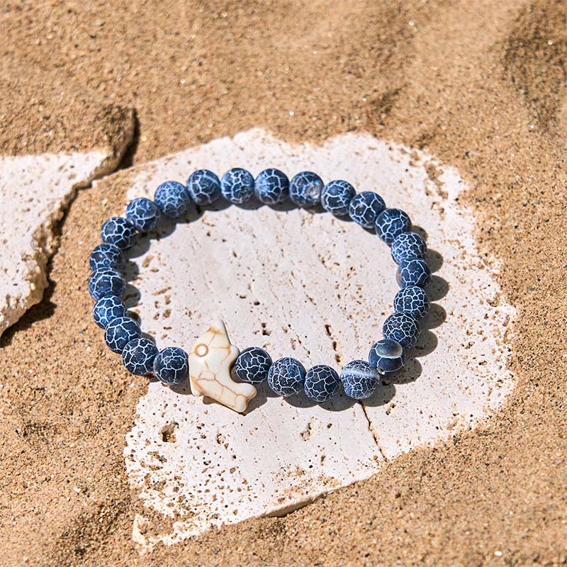 Buddha Stones Natural Various Stones Dolphin Spiritual Balance Bracelet
