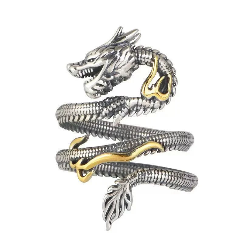 FREE Today: Strength And Wisdom Vintage Dragon Pattern Ring