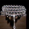 Buddha Stones 108 Clear Quartz Beads Protection Mala