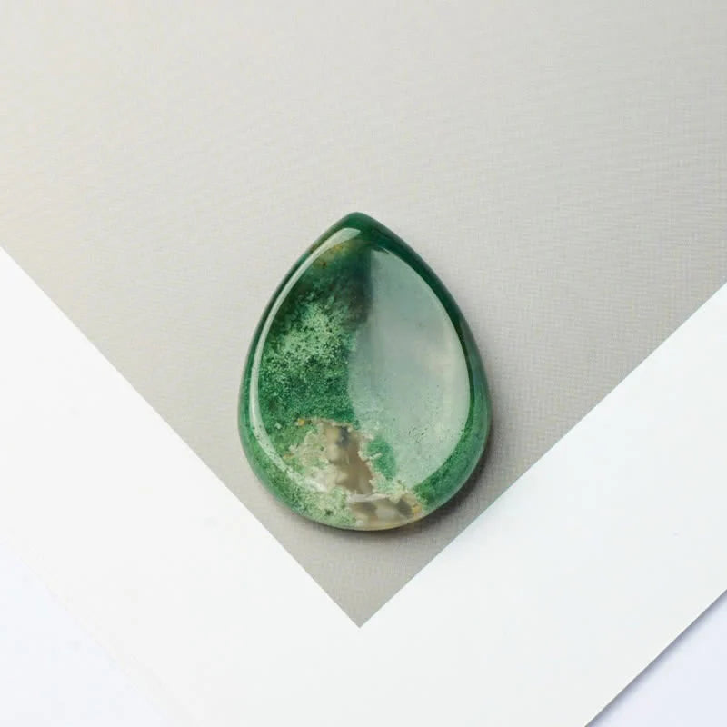 Buddha Stones Teardrop Shape Worry Stone Protection Crystal Decor 34*26*7.8cm