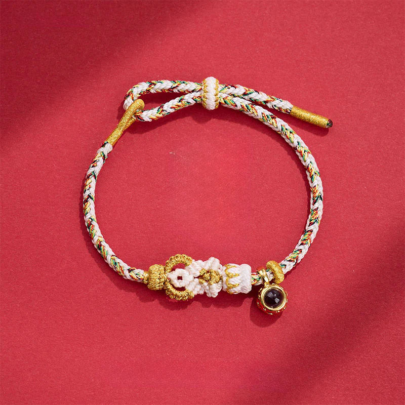 Buddha Stones String Projection Stone Hand-woven Buddha Knots Connection Bracelet