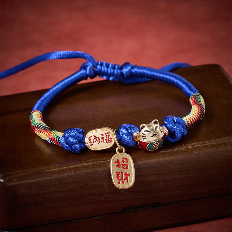 FREE Today: Luck and Protection Red String Plaited Auspicious Fu Character Adjustable Cats Pet Collar