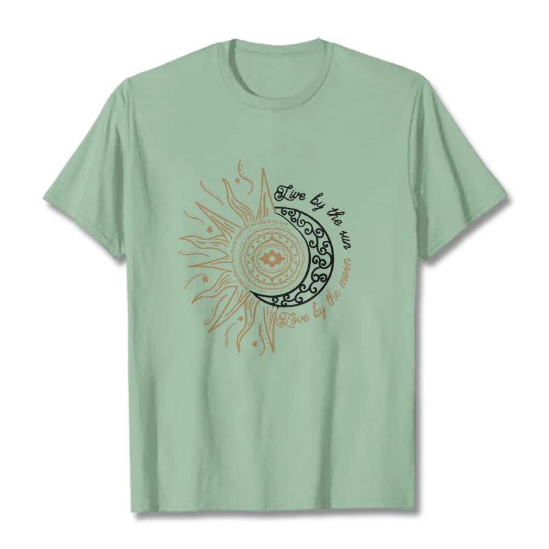Buddha Stones Live By The Sun Love By The Moon Tee T-shirt