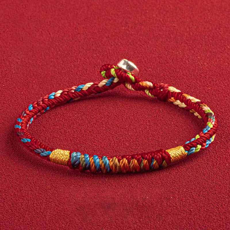Buddha Stones May You Be Safe And Lucky In The Year Ahead Multicolored Bracelet