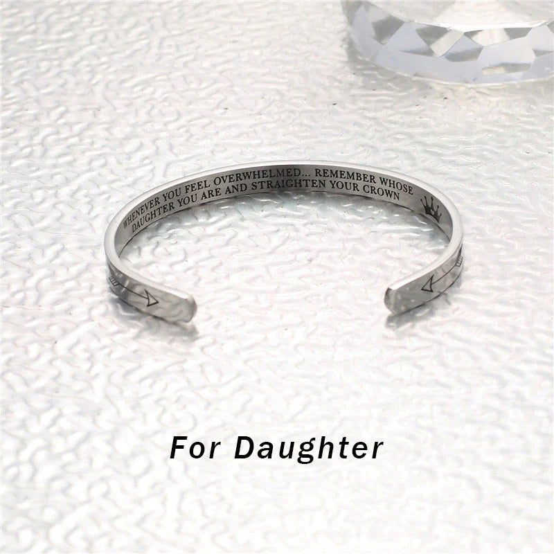 Buddha Stones Inspirational Bracelets Personalized Gift for Her Him Engraved Mantra Cuff Bangle Crown Jewelry (Extra 40% Off | USE CODE: FS40)