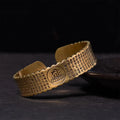 Buddha Stones Great Compassion Mantra Copper Brass Luck Self Care Bracelet Bangle
