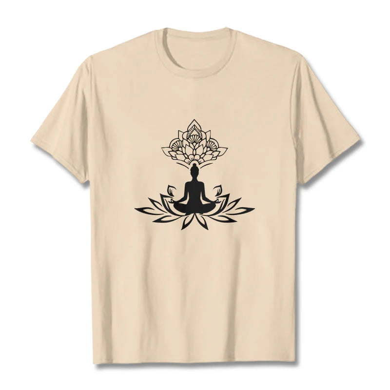 Buddha Stones Lotus Flower Meditation Buddha Tee T-shirt