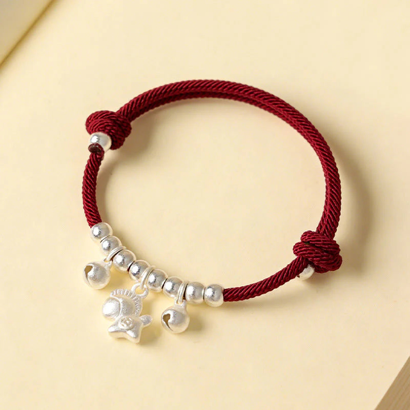 Buddha Stones Year Of The Horse Multiple Horse Styles Rope Luck Strength Adjustable Bracelet