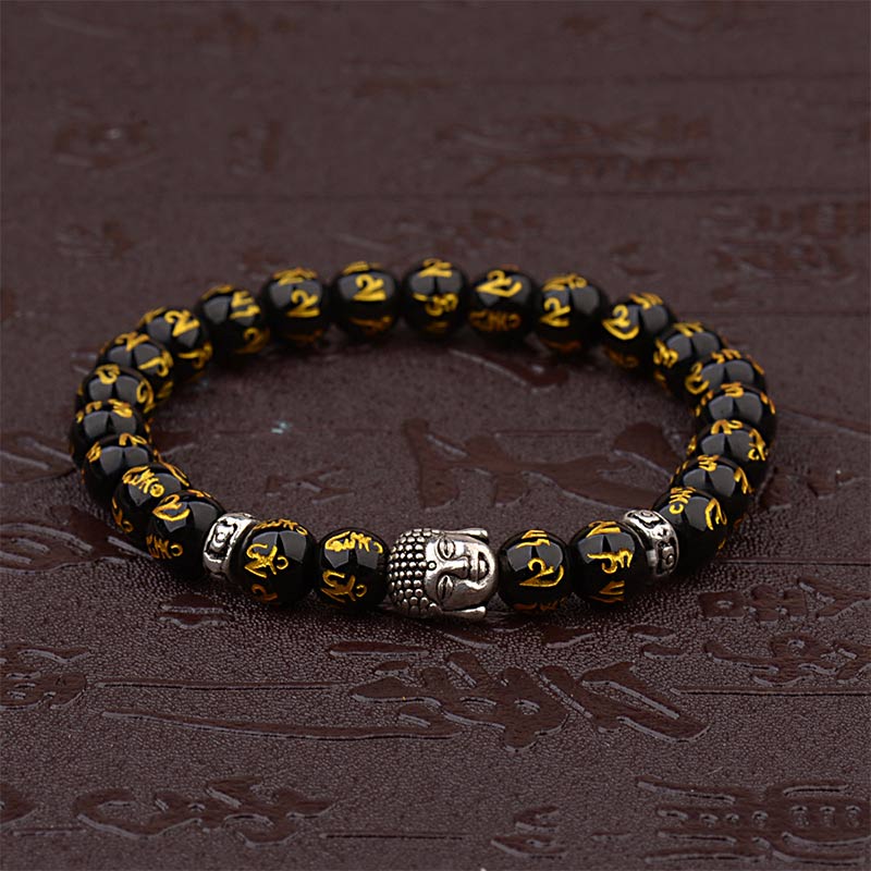 Buddha Stones Tibetan Buddha Mantra Amulet Bracelet (Extra 35% Off | USE CODE: FS35)