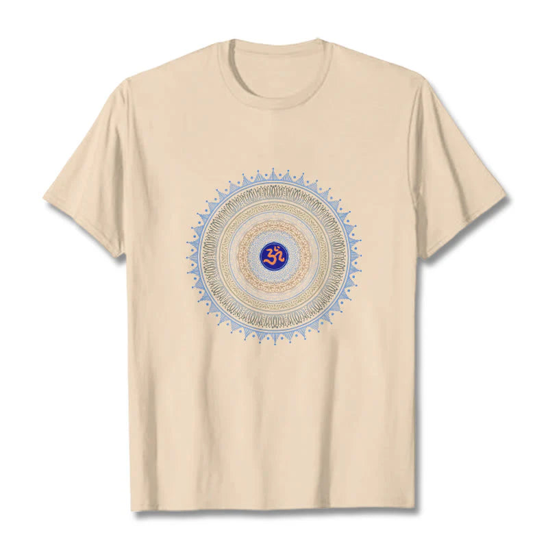 Buddha Stones Mandala Flower OM Pattern Tee T-shirt
