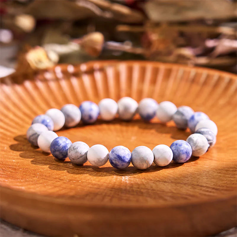 Buddha Stone Various Crystals Malachite Lazurite Lapis Lazuli Hemimorphite Calmness Bracelet