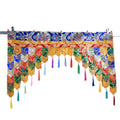 Buddha Stones Tibetan Five Colors Hanging Curtain Prayer Altar Healing Meditation Curtain