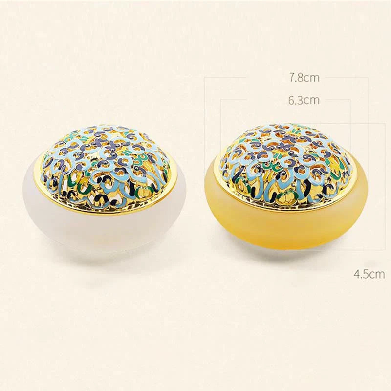 Buddha Stones Lotus Liuli Crystal Healing Meditation Incense Burner