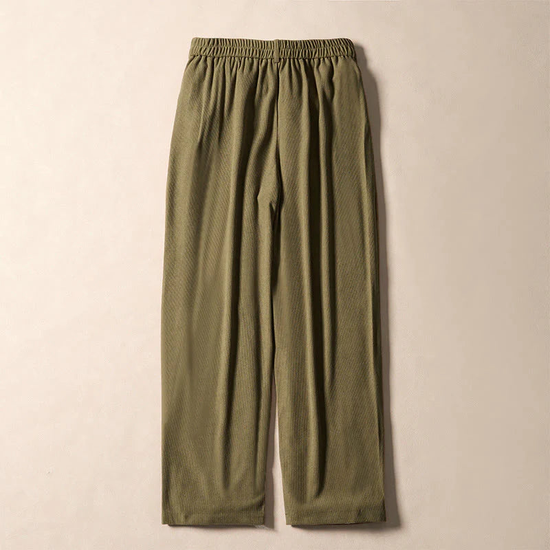 Buddha Stones Commute Fall Corduroy Women's Harem High Waist Pants With Pockets