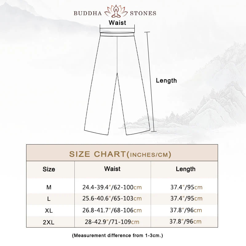 Buddha Stones 2Pcs Solid Color Midi Dress Wide Leg Pants Meditation Spiritual Zen Practice Yoga Dance Clothing