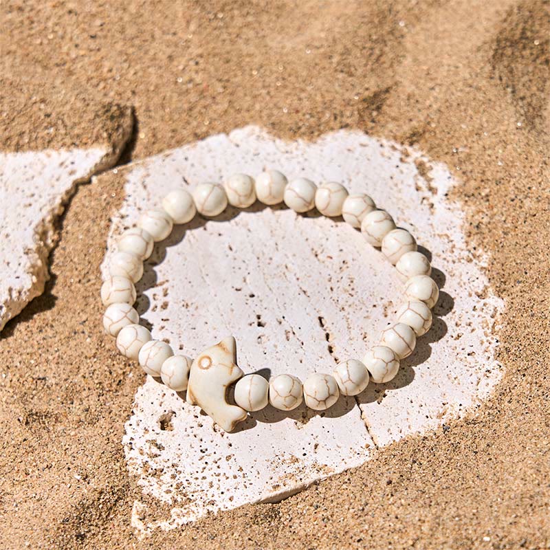 Buddha Stones Natural Various Stones Dolphin Spiritual Balance Bracelet