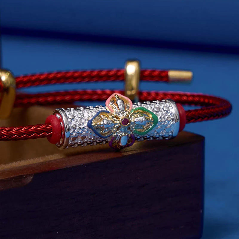 Buddha Stones Copper Luck Red String Bracelet