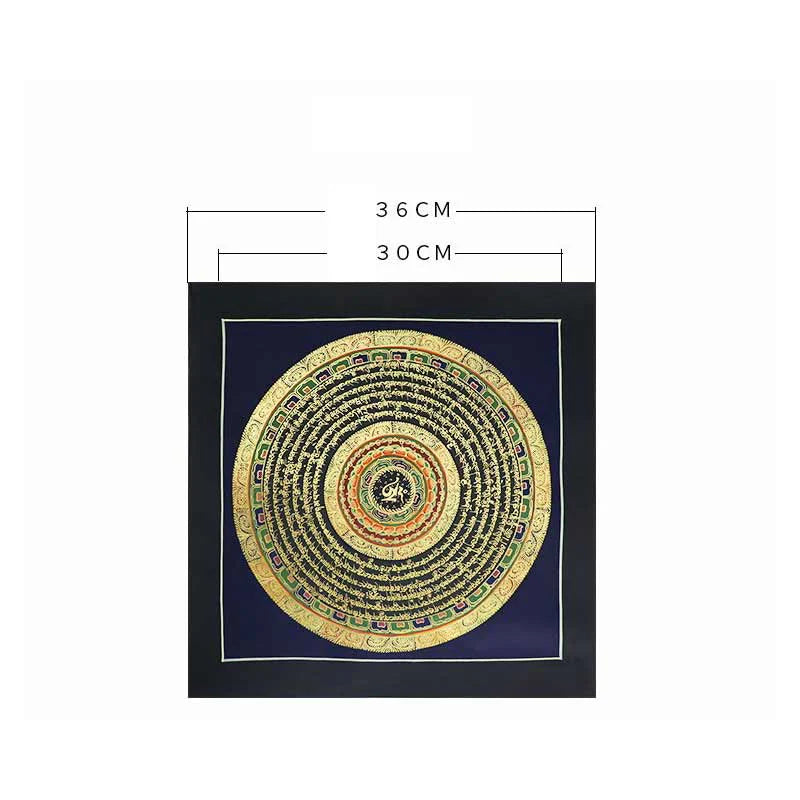 Buddha Stones Tibetan Handmade Thangka Painting Spiritual Blessing Blind Box Random Color Pattern