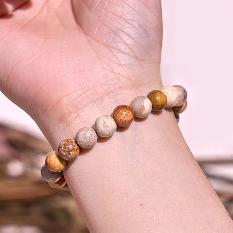 Buddha Stone Various Crystals Malachite Lazurite Lapis Lazuli Hemimorphite Calmness Bracelet